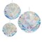 Beistle 18-Pieces Iridescent Color Honeycomb Ceiling Balls 12”